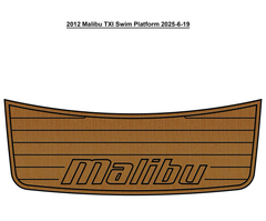 2012 Malibu TXI Swim Platform With Hatch Cutout Traction Mats Eva Foam Boat Flooring Marine Decking Hzchione