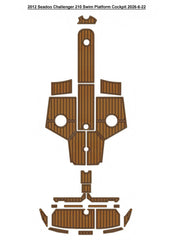 2012 Seadoo Challenger 210 Cockpit Traction Mats Eva Foam Boat Flooring Marine Decking Hzchione