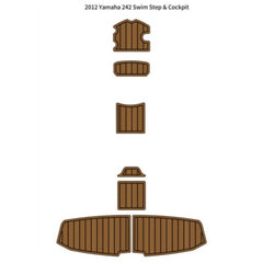 2012 Yamaha 242 Swim Platform Step Pad Traction Mats Eva Foam Boat Flooring Marine Decking