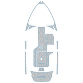 2013-2014 Malibu 21 VLX with Surf Gate Swim Platform Cockpit Pad EVA Teak Decking Mat Swim Platform Cockpit Pad EVA Teak Decking Mat Hzchione