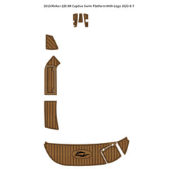 2013 Rinker 226 BR Captiva Swim Platform Pad Traction Mats Eva Foam Boat Flooring Marine Decking Hzchione