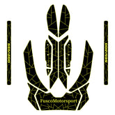 2012-2019 Sea Doo RXP-X 300 Customize Jet Ski Mats Non-Slip Motorboat Traction Mat Hzchione Black Neon Yellow Set