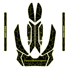 2012-2019 Sea Doo RXP-X 300 Customize Jet Ski Mats Non-Slip Motorboat Traction Mat Hzchione Black Neon Yellow Set