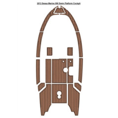 2013 Sessa Marine 550 Swim Platform Cockpit Traction Mats Eva Foam Boat Flooring Marine Decking Hzchione