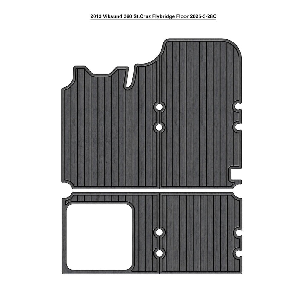 2013 Viksund 360 St.Cruz Flybridge Pad Boat Traction Mats Eva Foam Boat Flooring Marine Decking Hzchione
