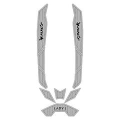 2014-2023 Sea Doo Spark 3 UP Customize Jet Ski Mats Non-Slip Motorboat Traction Mat Hzchione Light Gray White Black