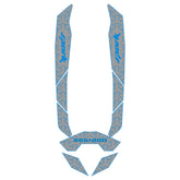 2014-2024 Sea Doo SPARK 1 & 2 UP Customize Jet Ski Mats Non-Slip Motorboat Traction Mat Hzchione Light Gray Blue Sea Doo