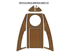 2014 Four Winns S265 Bow Cockpit Traction Mats Eva Foam Boat Flooring Marine Decking