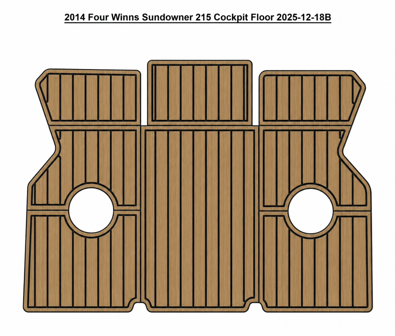 2014 Four Winns Sundowner 215 Cockpit Traction Mats Eva Foam Boat Flooring Marine Decking Hzchione