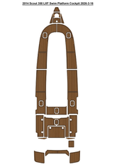 2014 Scout 350 LXF Swim Platform Cockpit Traction Mats Eva Foam Boat Flooring Marine Decking Hzchione