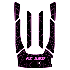 2012-2018 Yamaha FZR SVHO EVA Foam Boat Flooring Jet Ski Traction Mats Hzchione Black Rose Pink