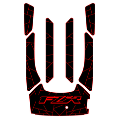 2012-2018 Yamaha FZR SVHO EVA Foam Boat Flooring Jet Ski Traction Mats Hzchione Black Red-FZR