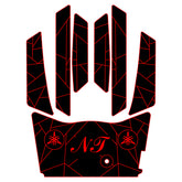 2017-2020 Yamaha GP1800 EVA Foam Boat Flooring Jet Ski Traction Mats Hzchione Black Red-NT