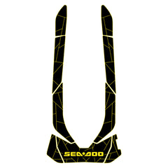 2011-2022 Sea Doo GTI GTR GTS Customize Jet Ski Mats Non-Slip Motorboat Traction Mat Hzchione Black Neon Yellow