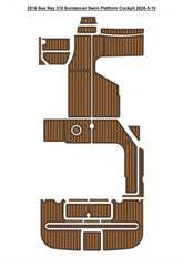 2016 Sea Ray 310 Sundancer Cockpit Pad Traction Mats Eva Foam Boat Flooring Marine Decking Hzchione