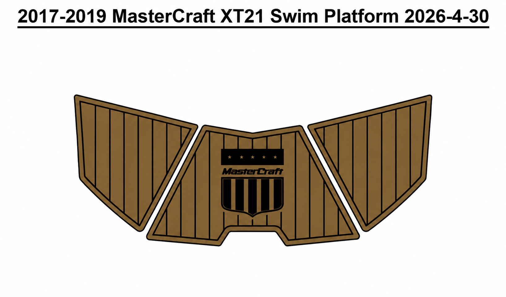 2017-2019 MasterCraft XT21 Swim Platform Traction Mats Eva Foam Boat Flooring Marine Decking Hzchione
