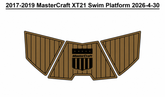 2017-2019 MasterCraft XT21 Swim Platform Traction Mats Eva Foam Boat Flooring Marine Decking Hzchione
