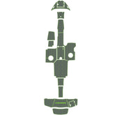 2017-Current Chaparral 2430 VRX Traction Mats Eva Foam Boat Flooring Hzchione Dark Gray Green