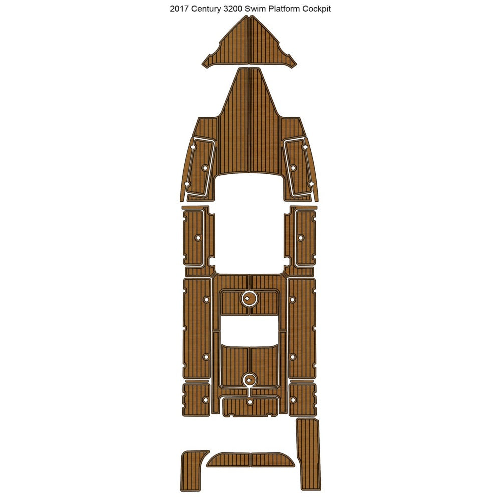 2017 Century 3200 Swim Platform Cockpit Traction Mats Eva Foam Boat Flooring Marine Decking Hzchione