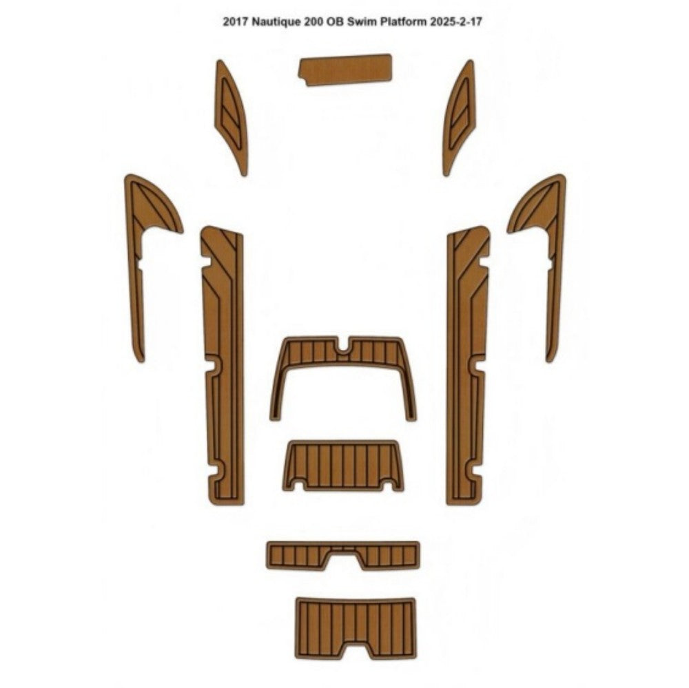 2017 Nautique 200 OB Cockpit Traction Mats Eva Foam Boat Flooring Marine Decking Hzchione