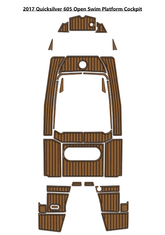 2017 Quicksilver 605 Open Swim Platform Cockpit Traction Mats Eva Foam Boat Flooring Marine Decking Hzchione