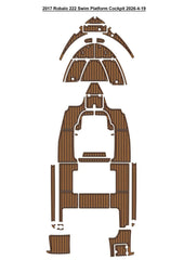 2017 Robalo 222 Cockpit Pad Traction Mats Eva Foam Boat Flooring Marine Decking