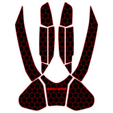 2016-2017 Sea Doo RXP-X 300 Customize Jet Ski Mats Non-Slip Motorboat Traction Mat Hzchione Black Red-Hexagon