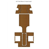 2017 Tahiti Offshore 21 Inboard Cockpit Traction Mats Eva Foam Boat Flooring Marine Decking Hzchione