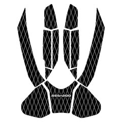 2016-2017 Sea Doo Wake Pro 215 Customize Jet Ski Mats Non-Slip Motorboat Traction Mat Hzchione Black Light Gray