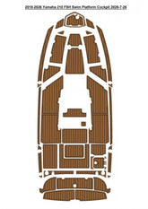 2018-2026 Yamaha 210 FSH Cockpit Traction Mats Eva Foam Boat Flooring Marine Decking Hzchione