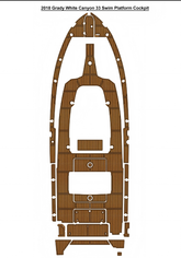 2018 Grady White Canyon 33 Swim Platform Cockpit Traction Mats Eva Foam Boat Flooring Marine Decking Hzchione