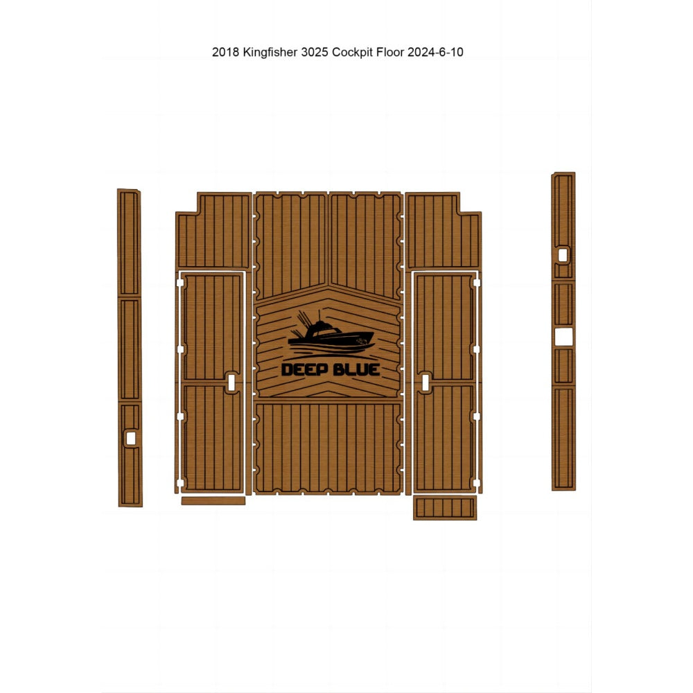2018 Kingfisher 3025 Cockpit Pad Traction Mats Eva Foam Boat Flooring Marine Decking Hzchione