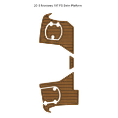 2018 Monterey 197 FS Swim Platform Step Pad Traction Mats Eva Foam Boat Flooring Marine Decking Hzchione
