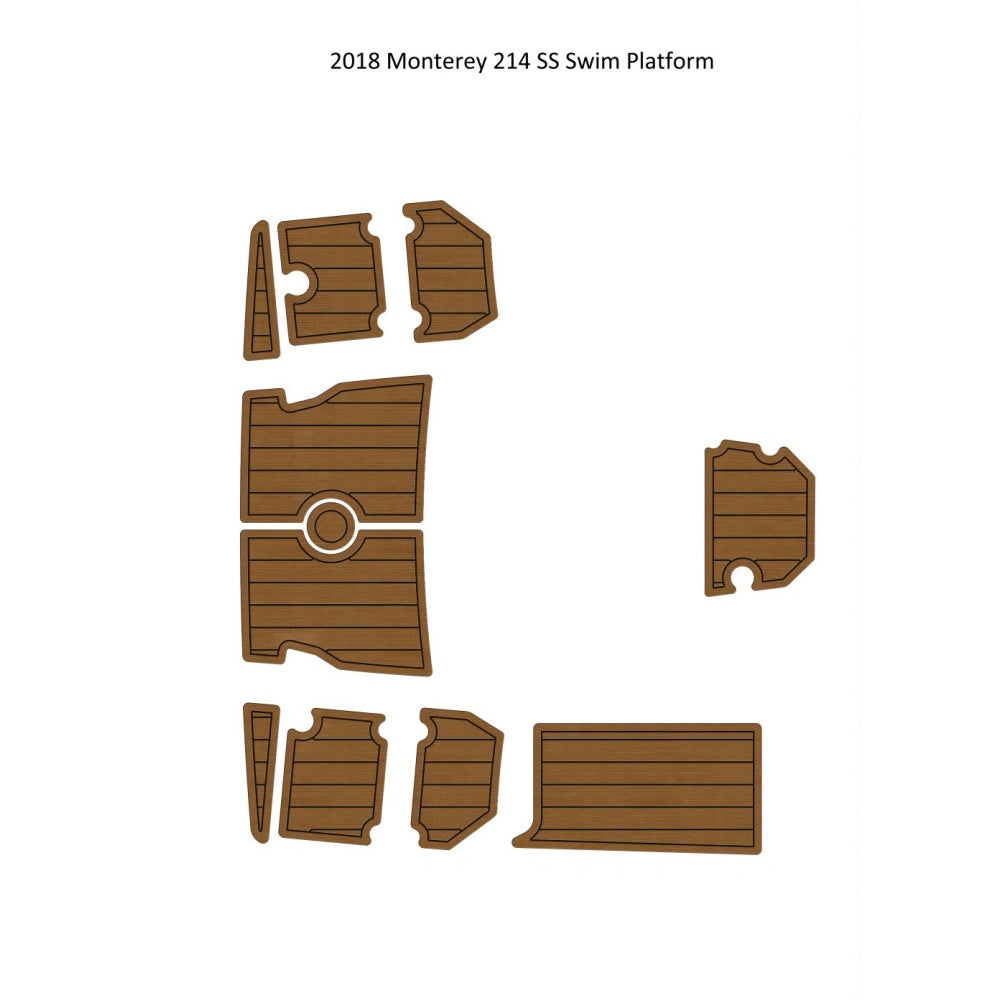 2018 Monterey 214 SS Swim Platform Step Pad Traction Mats Eva Foam Boat Flooring Marine Decking Hzchione