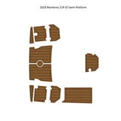 2018 Monterey 214 SS Swim Platform Step Pad Traction Mats Eva Foam Boat Flooring Marine Decking Hzchione
