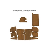 2018 Monterey 234 SS Swim Platfrom Step Pad Traction Mats Eva Foam Boat Flooring Marine Decking Hzchione