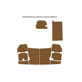 2018 Monterey 238 SS Surf Cockpit Pad Traction Mats Eva Foam Boat Flooring Marine Decking Traction Mats Eva Foam Boat Flooring Marine Decking Hzchione