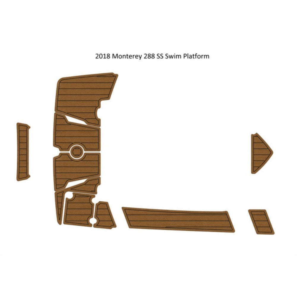 2018 Monterey 288 SS Swim Platform Step Pad Traction Mats Eva Foam Boat Flooring Marine Decking Hzchione