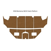 2018 Monterey 360 SC Swim Platform Step Pad Traction Mats Eva Foam Boat Flooring Marine Decking Hzchione