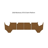2018 Monterey 375 SC Swim Platfrom Step Pad Traction Mats Eva Foam Boat Flooring Marine Decking Hzchione
