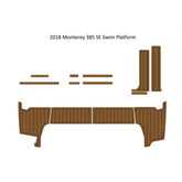 2018 Monterey 385 SE Swim Platfrom Step Pad Traction Mats Eva Foam Boat Flooring Marine Decking Hzchione
