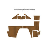 2018 Monterey M45 Swim Platfrom Step Pad Traction Mats Eva Foam Boat Flooring Marine Decking Hzchione