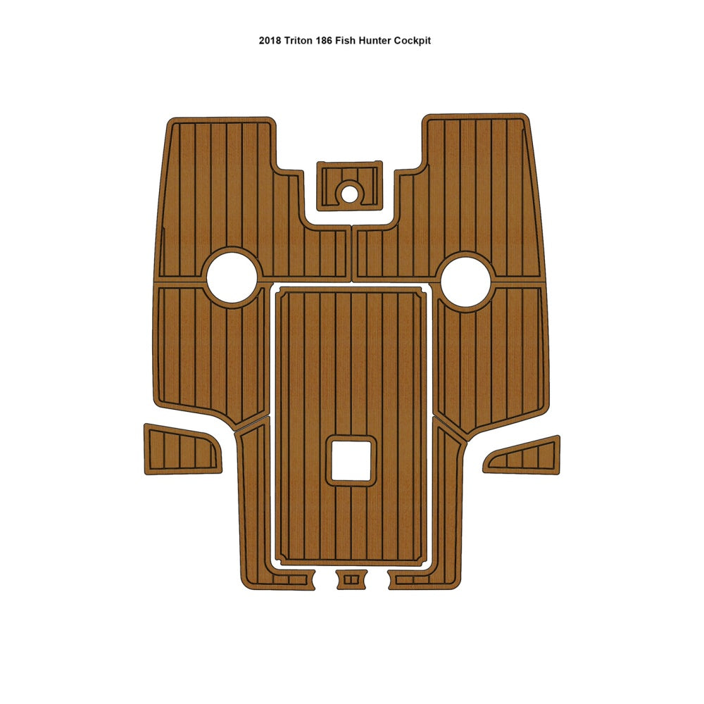 2018 Triton 186 Fish Hunter Cockpit Traction Mats Eva Foam Boat Flooring Marine Decking Hzchione