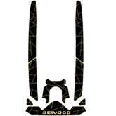 2019-2024 Sea-Doo GTI SE 170 Customize Jet Ski Mats Non-Slip Motorboat Traction Mat Hzchione Black Gold