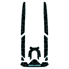 2020-2025 Sea-Doo WAKE PRO 170 Customize Jet Ski Mats Non-Slip Motorboat Traction Mat Hzchione Black Cyan