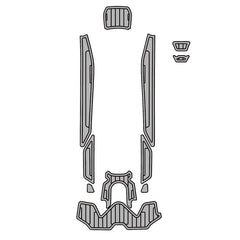 2019-2025 Sea Doo Wake Pro Customize Jet Ski Mats With Fuel Cap Hzchione Dark Gray Black