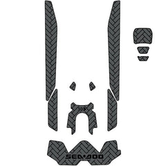 2019-2025 Sea Doo Wake Pro Customize Jet Ski Mats With Fuel Cap Hzchione Dark Gray Black-Rectangle