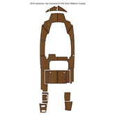2019 Jeanneau Cap Camarat 9.0 WA Swim Platform Cockpit Traction Mats Eva Foam Boat Flooring Marine Decking
