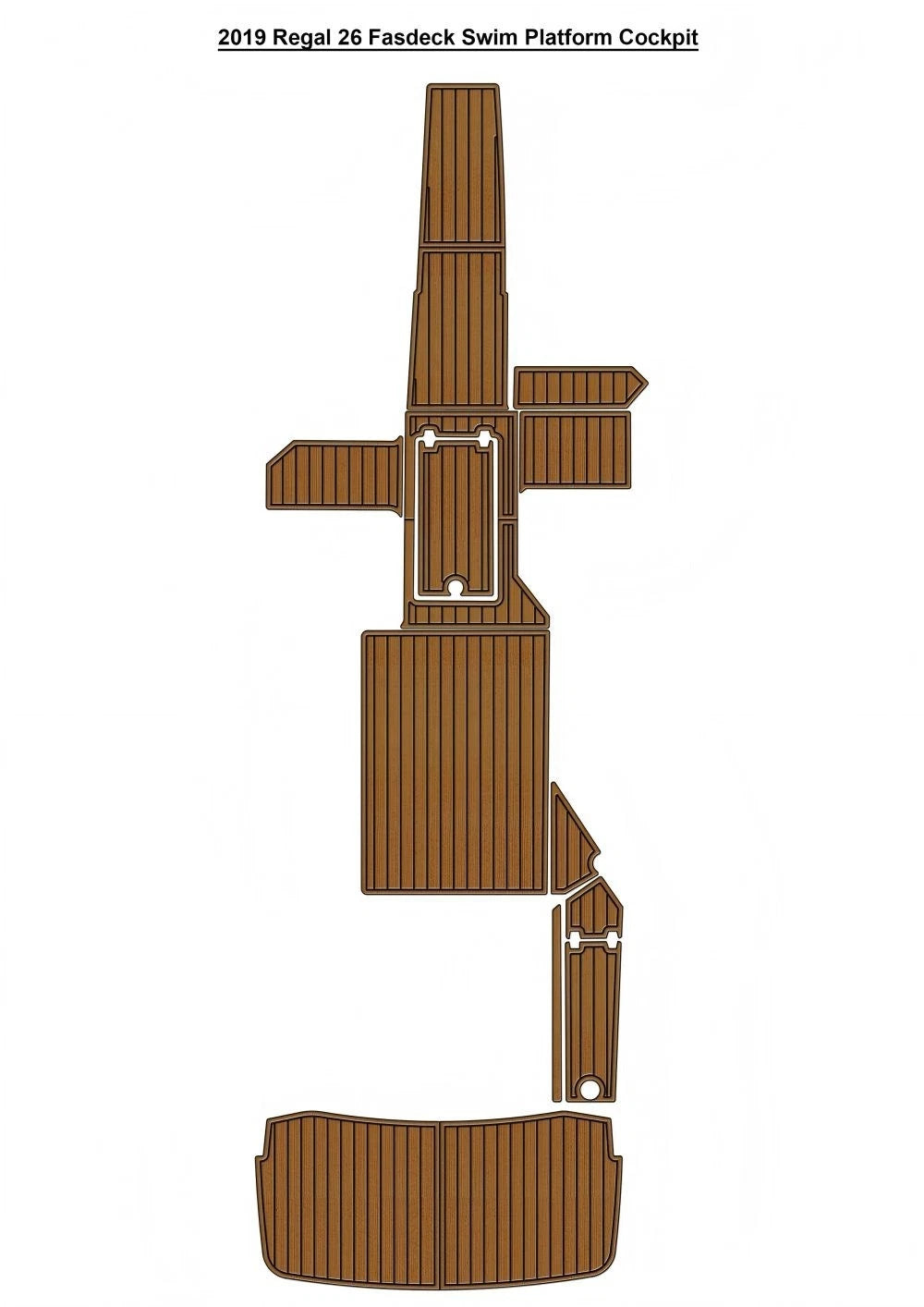 2019 Regal 26 Fasdeck Cockpit Traction Mats Eva Foam Boat Flooring Marine Decking Hzchione