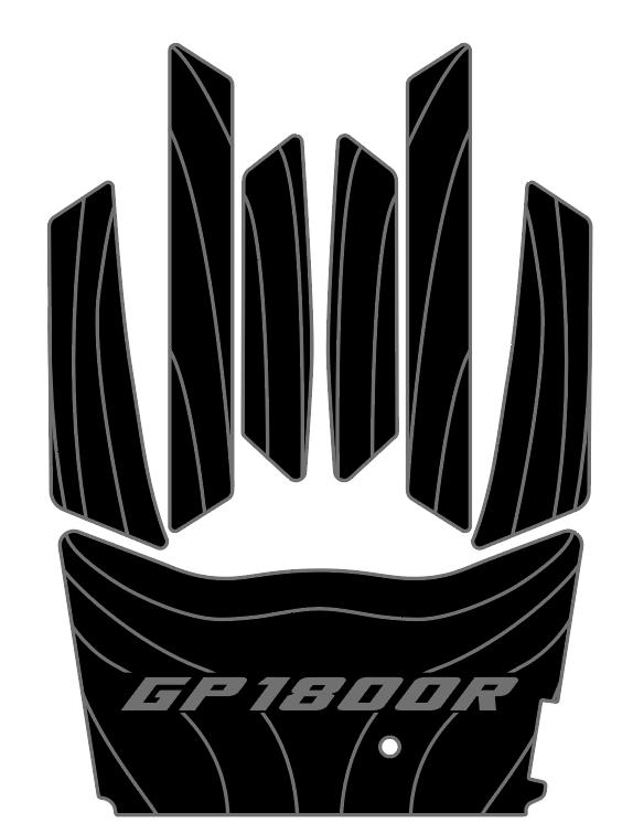 2017-2020 Yamaha GP1800 EVA Foam Boat Flooring Jet Ski Traction Mats Hzchione Black Light Gray-GP1800R